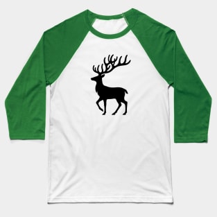 Reindeer Silhouette Baseball T-Shirt